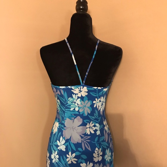 Express blue floral dress size 7/8 - Picture 6 of 7